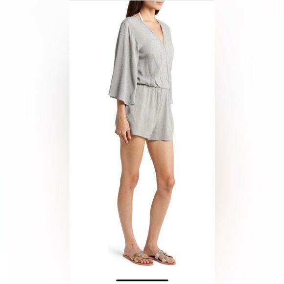 Elan Stripe Coverup Romper - Picture 3 of 5